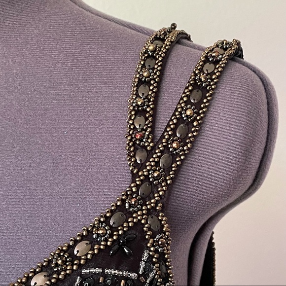 Sue Wong Nocturne Silk Beaded Cocktail Dress - Picture 5 of 15